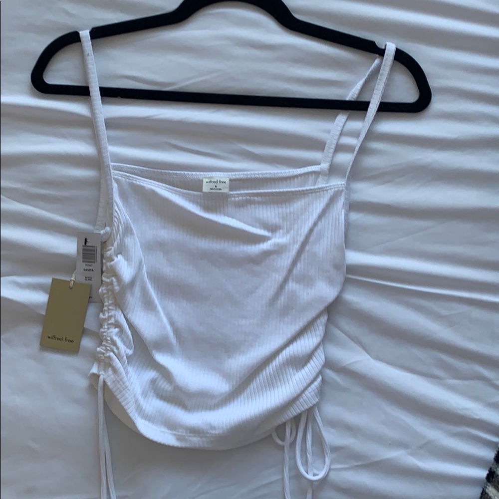 - White crop tank